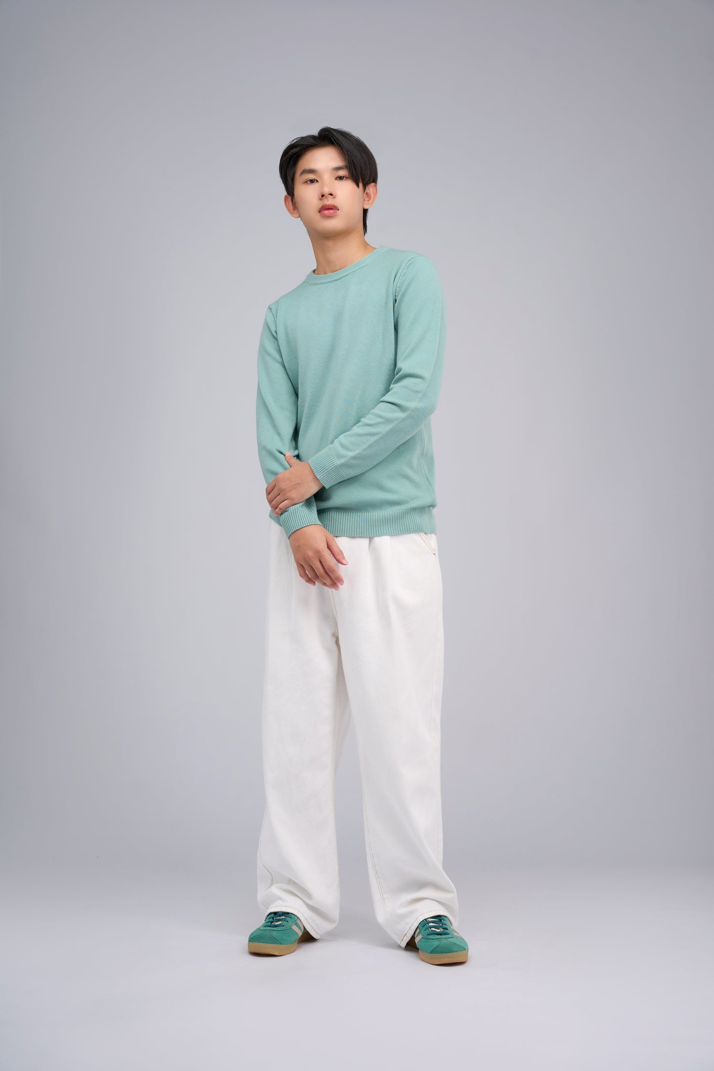 FILLIP J Washable Viscose Crew Neck Sweater
