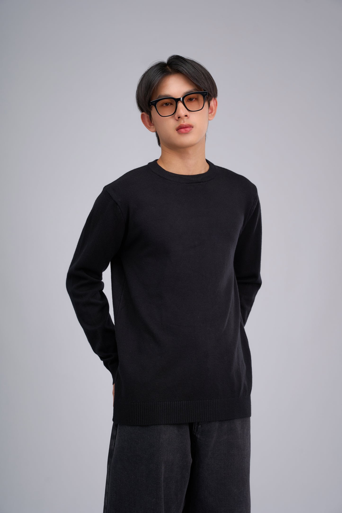 FILLIP J Washable Viscose Crew Neck Sweater