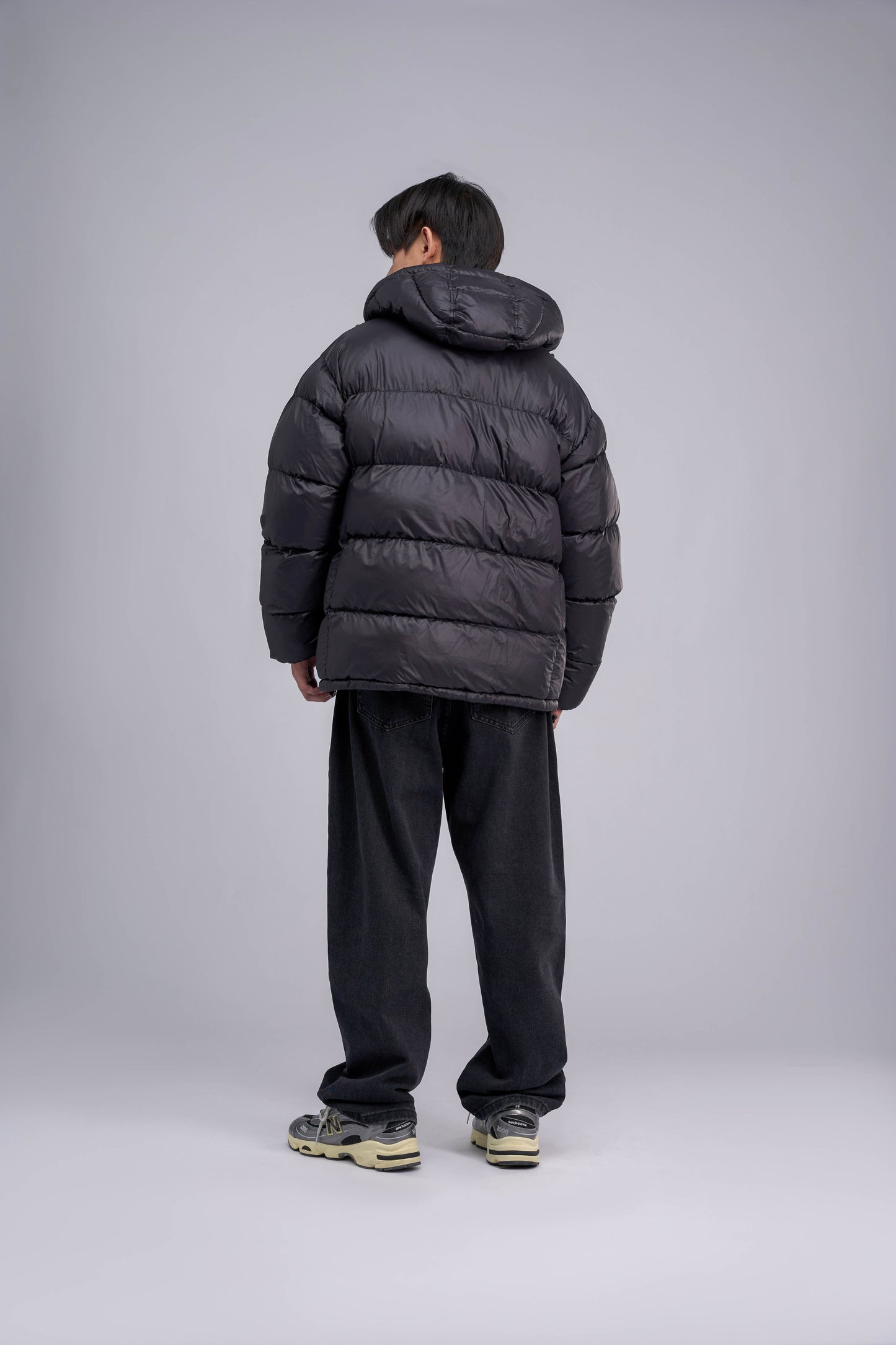 FILLIP J Hooded puffer jacket - Black