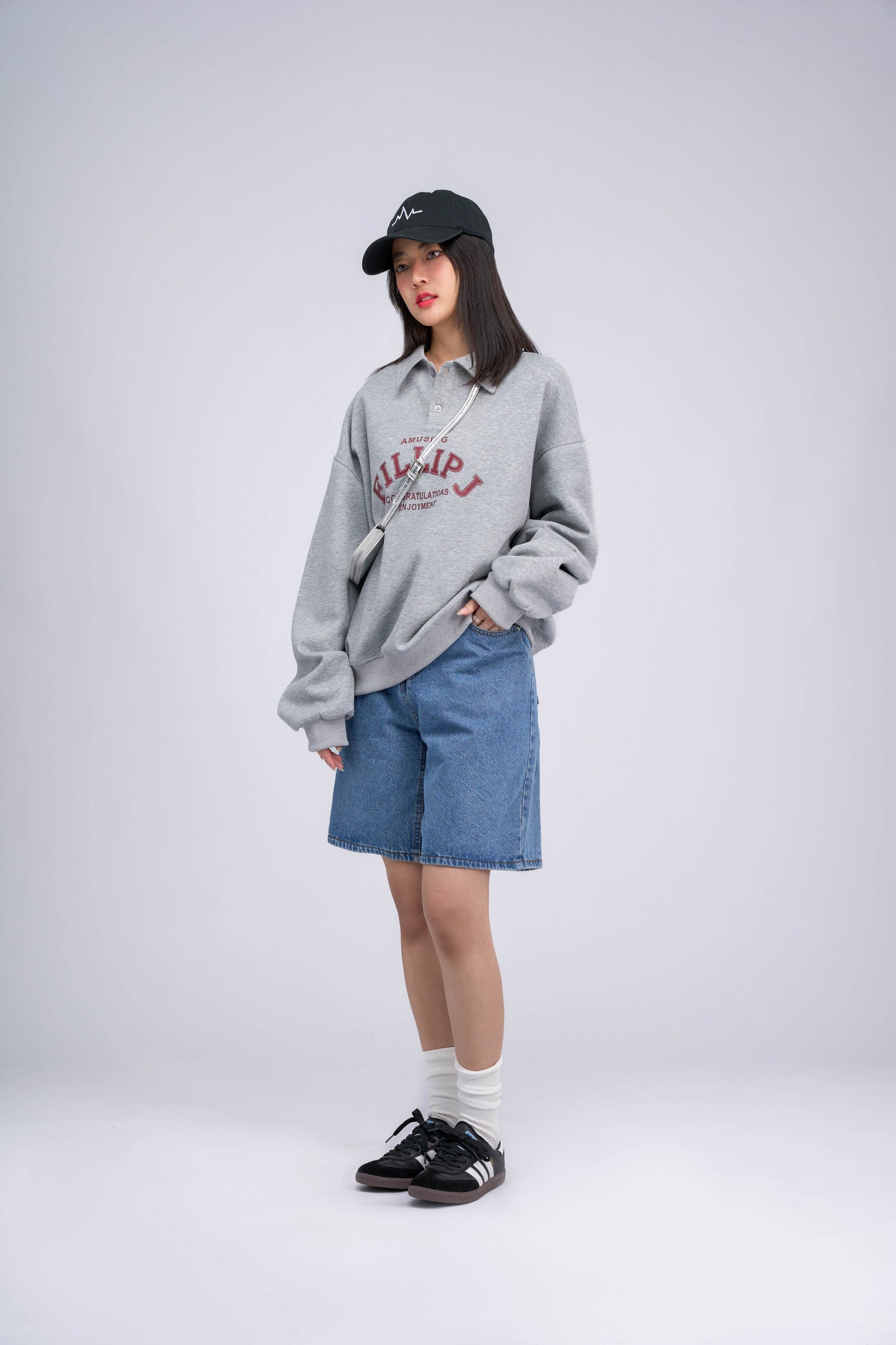 FILLIP J Collared Sweatshirt