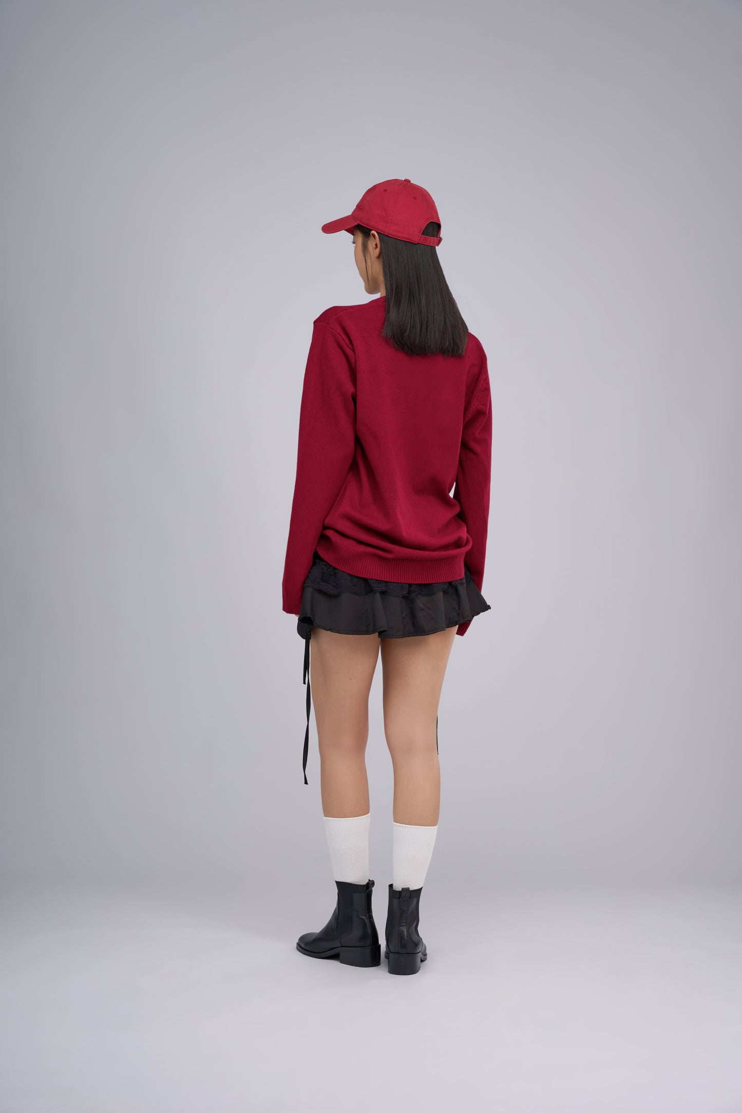 FILLIP J Washable Viscose Crew Neck Sweater