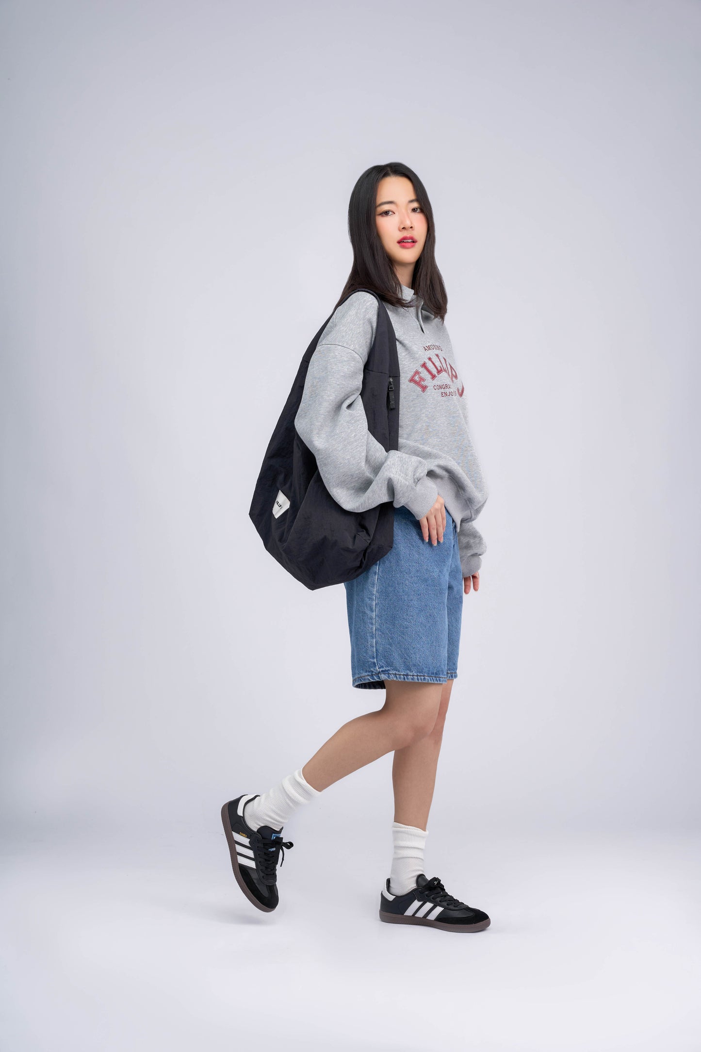 FILLIP J Collared Sweatshirt