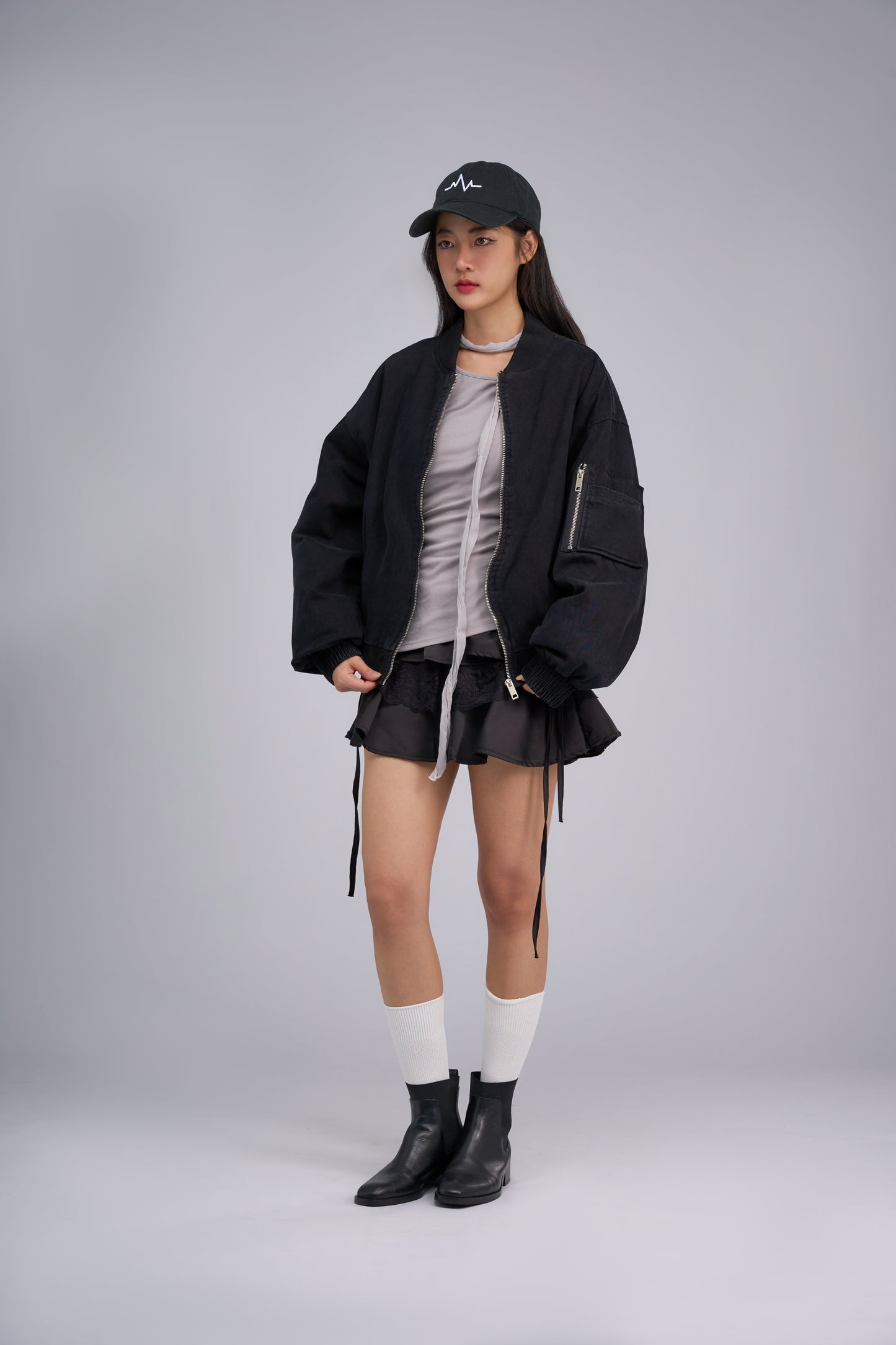 FILLIP J Bomber Jacket with Sleeve Pocket