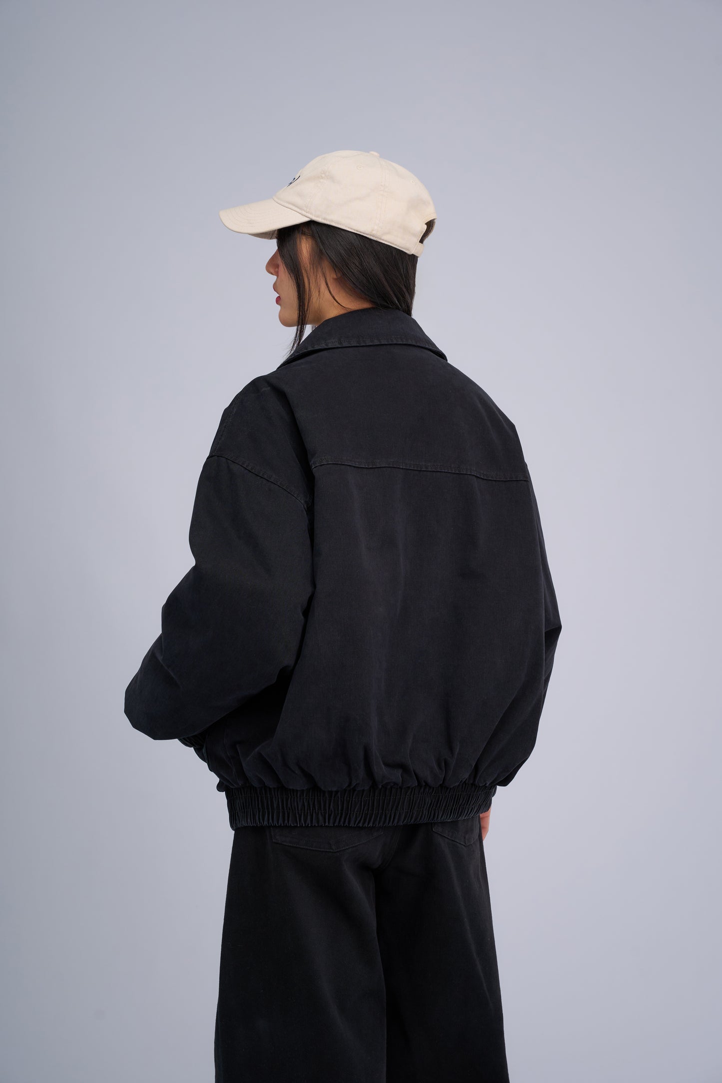 Filip J  Cotton Collar Bomber Jacket