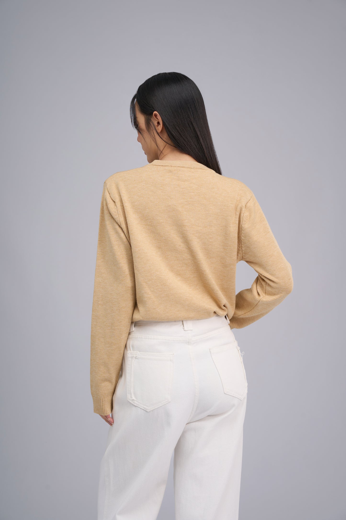 FILLIP J Washable Viscose Crew Neck Sweater