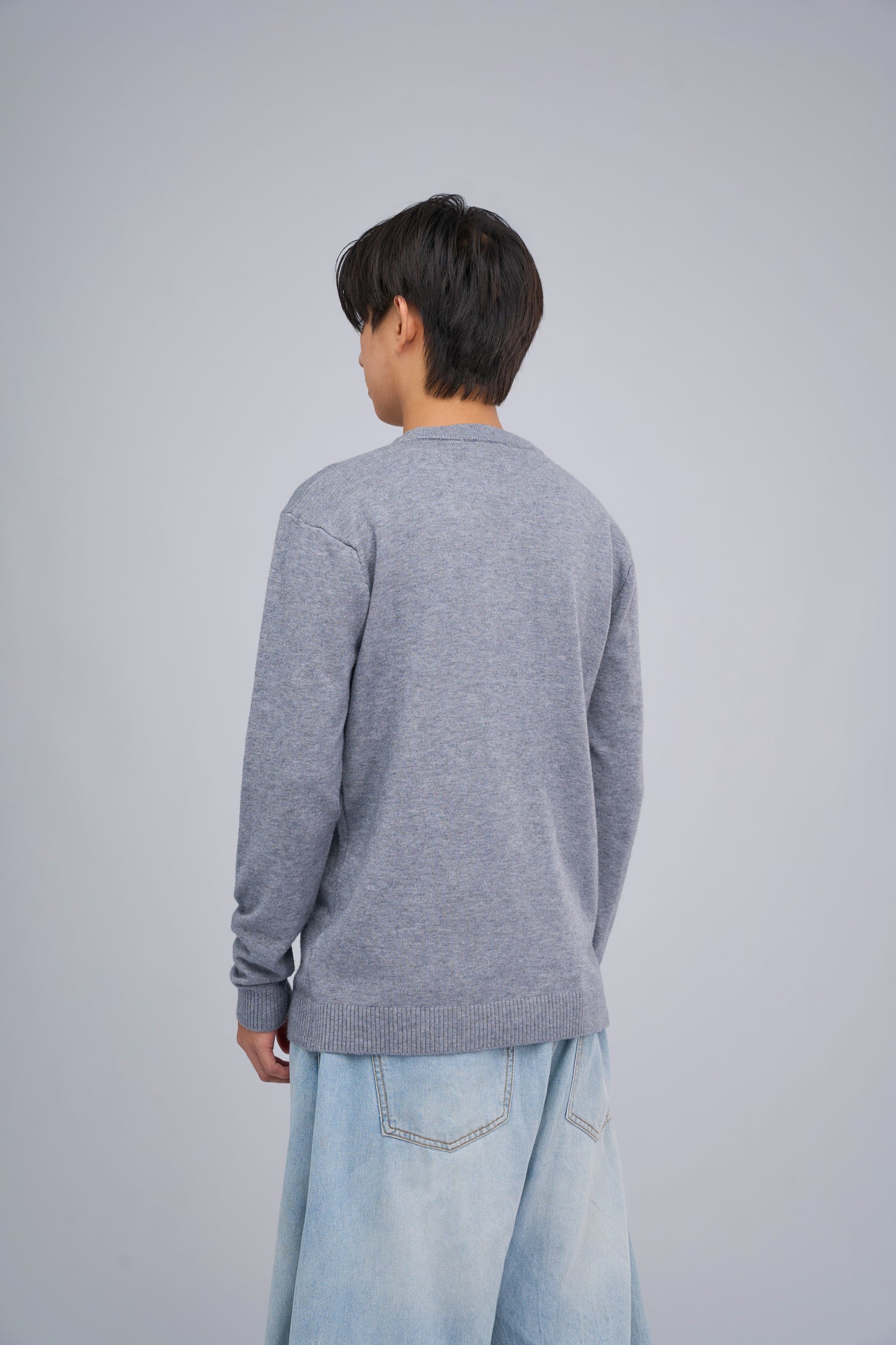 FILLIP J Washable Viscose Crew Neck Sweater