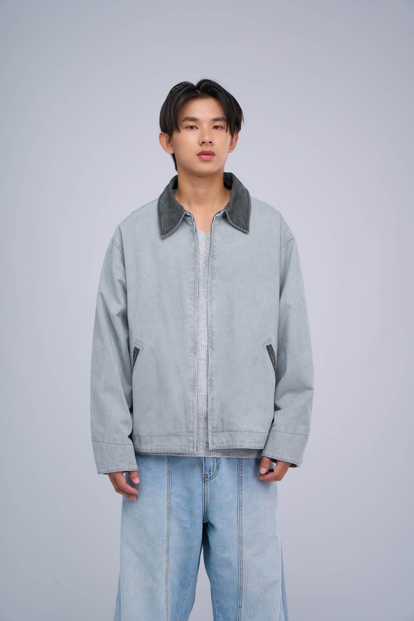 FILLIPJ Over Dyeing Faded Damage Jacket