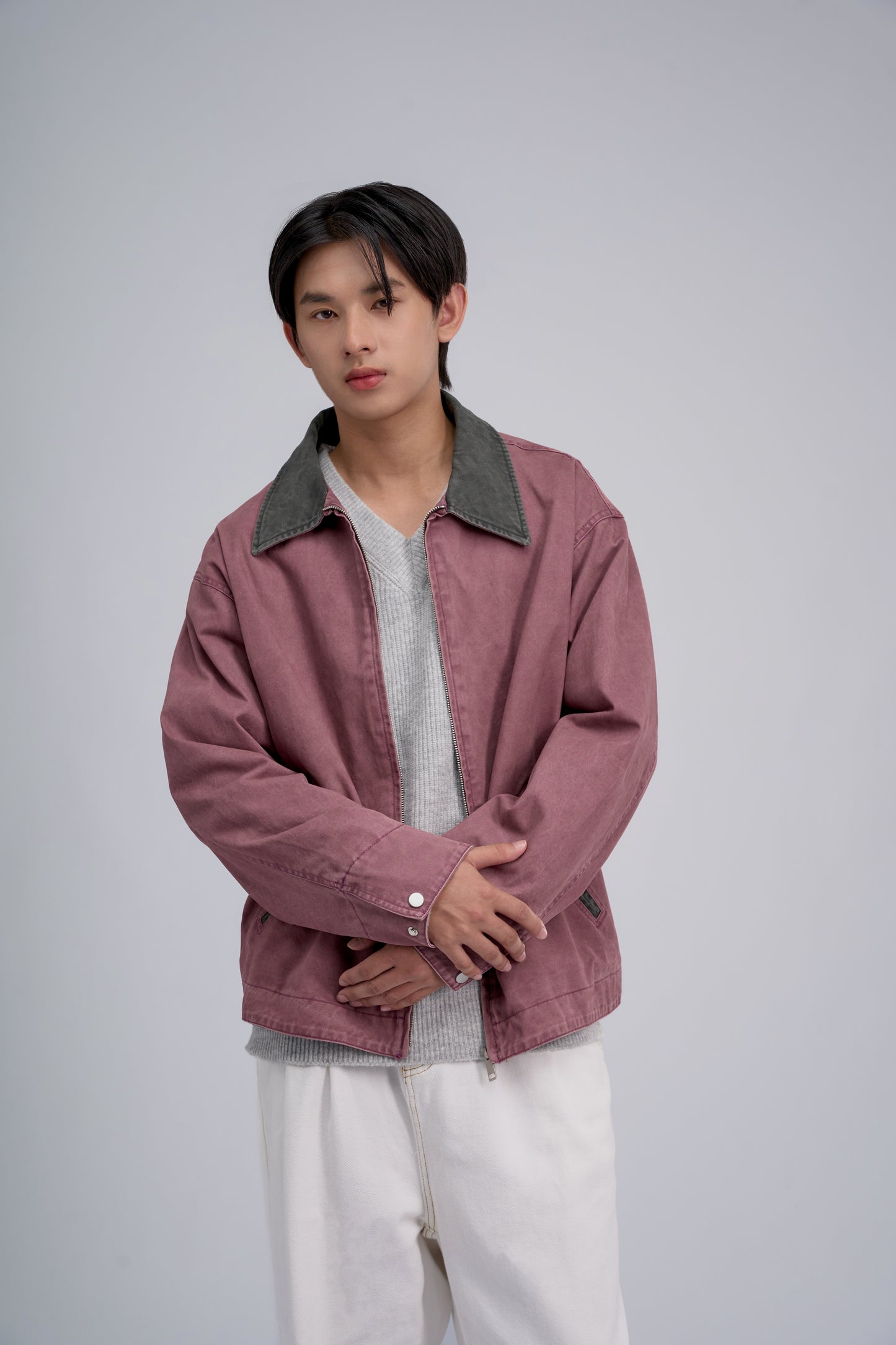FILLIPJ Over Dyeing Faded Damage Jacket