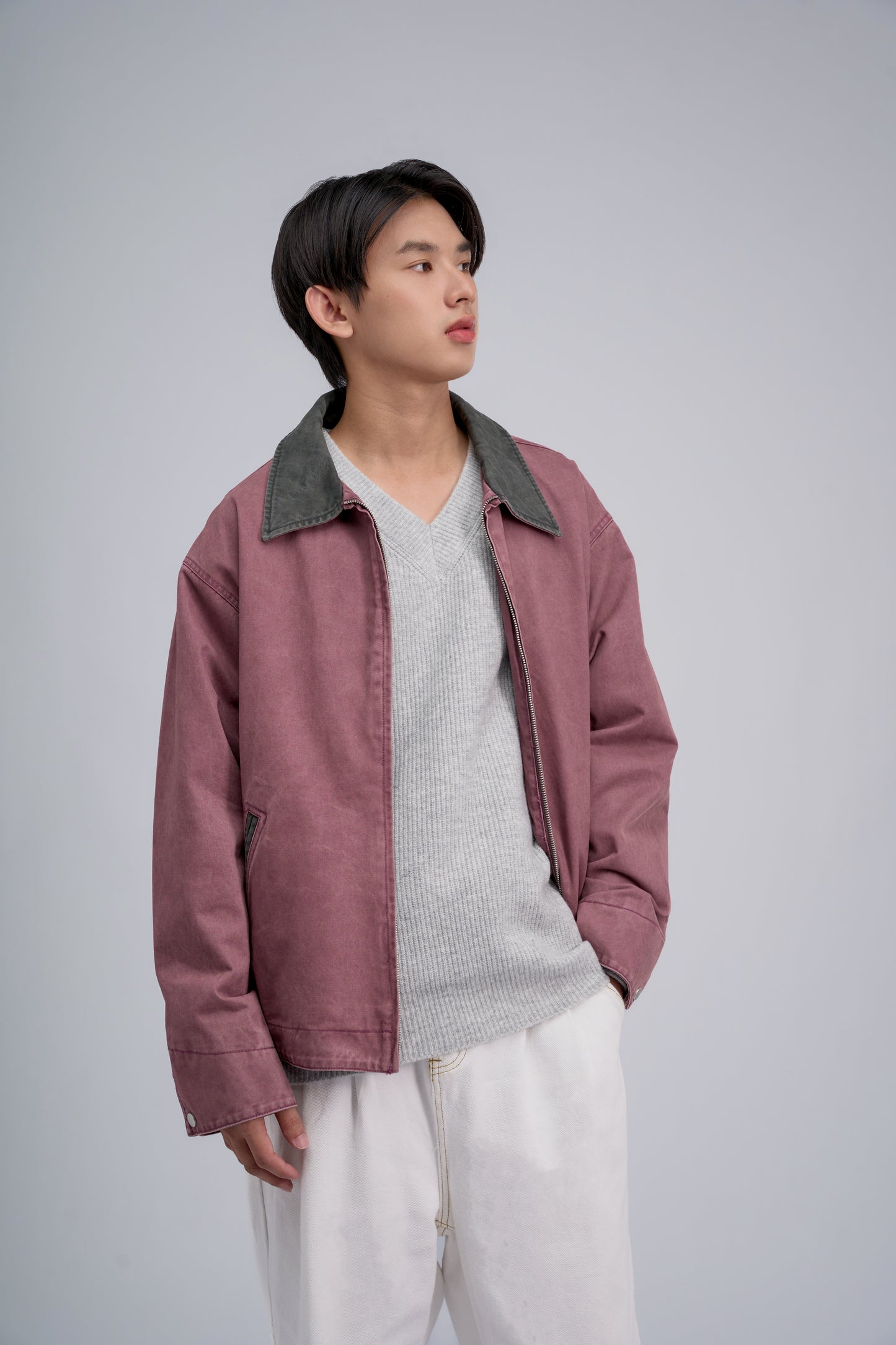 FILLIPJ Over Dyeing Faded Damage Jacket