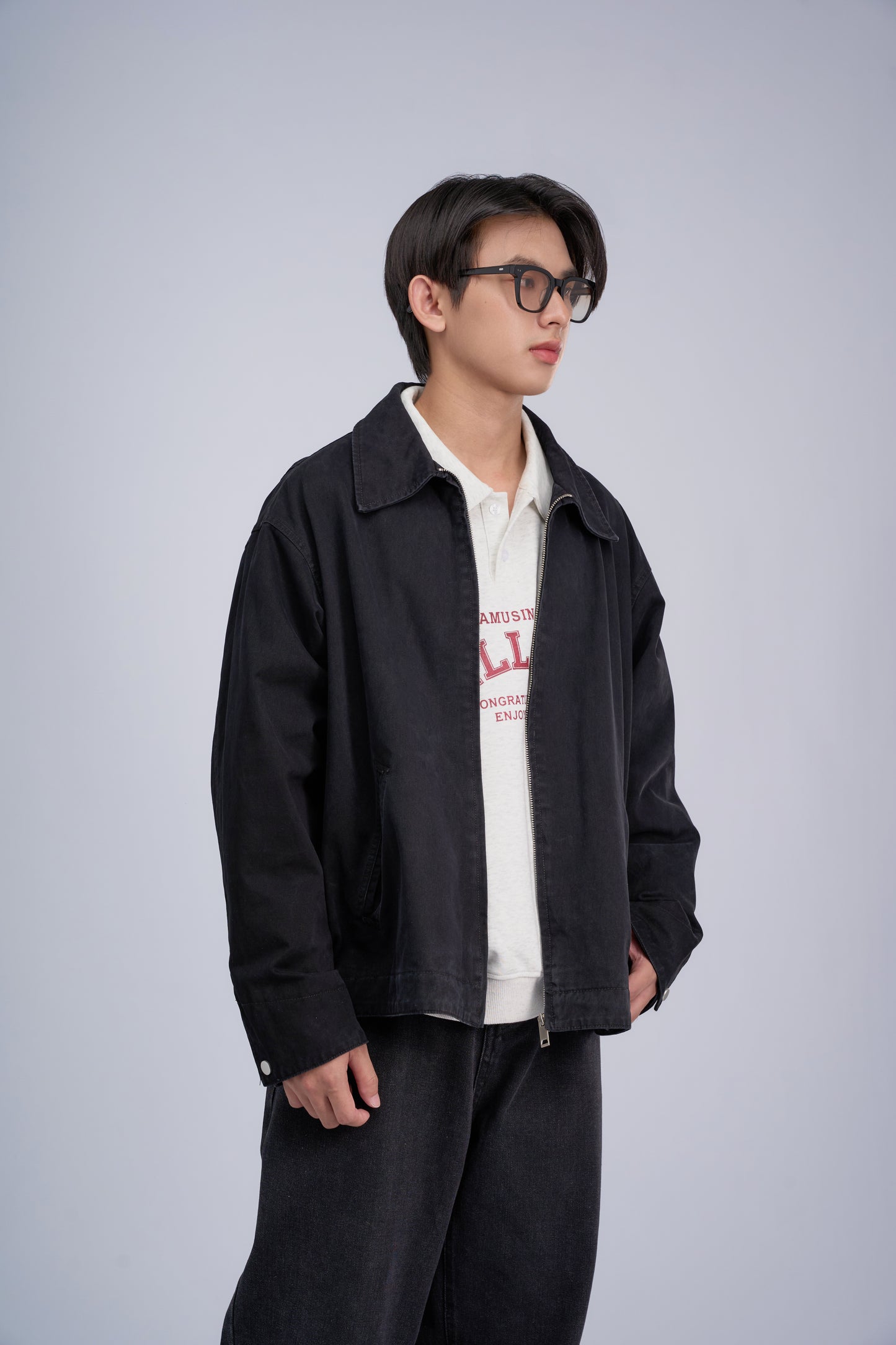 FILLIPJ Over Dyeing Faded Damage Jacket