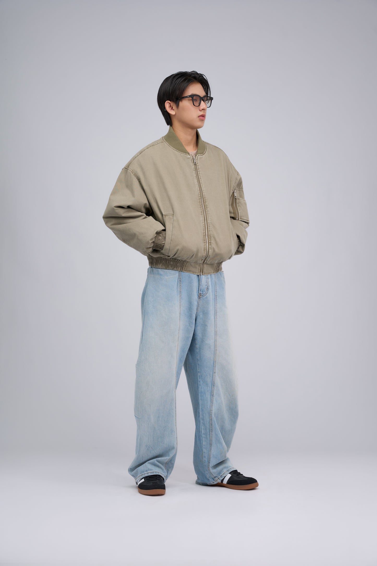 FILLIP J Bomber Jacket with Sleeve Pocket