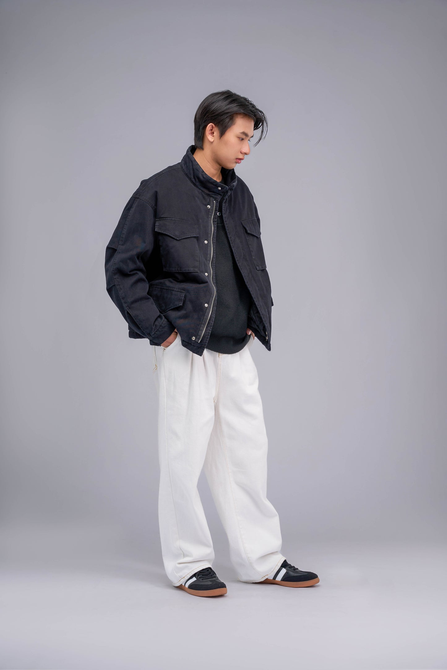 FILLIP J Cotton Cargo Jacket