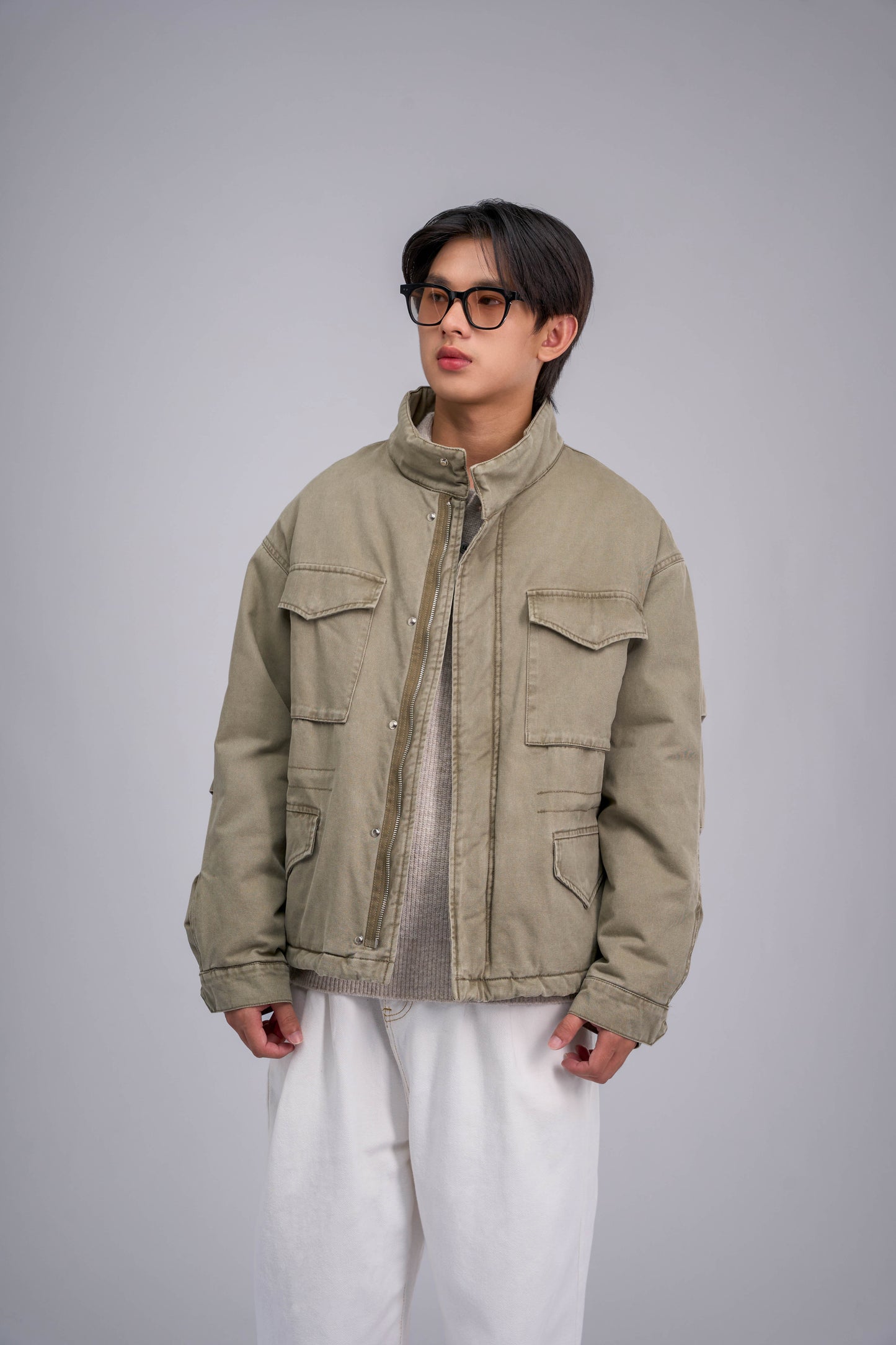 FILLIP J Cotton Cargo Jacket