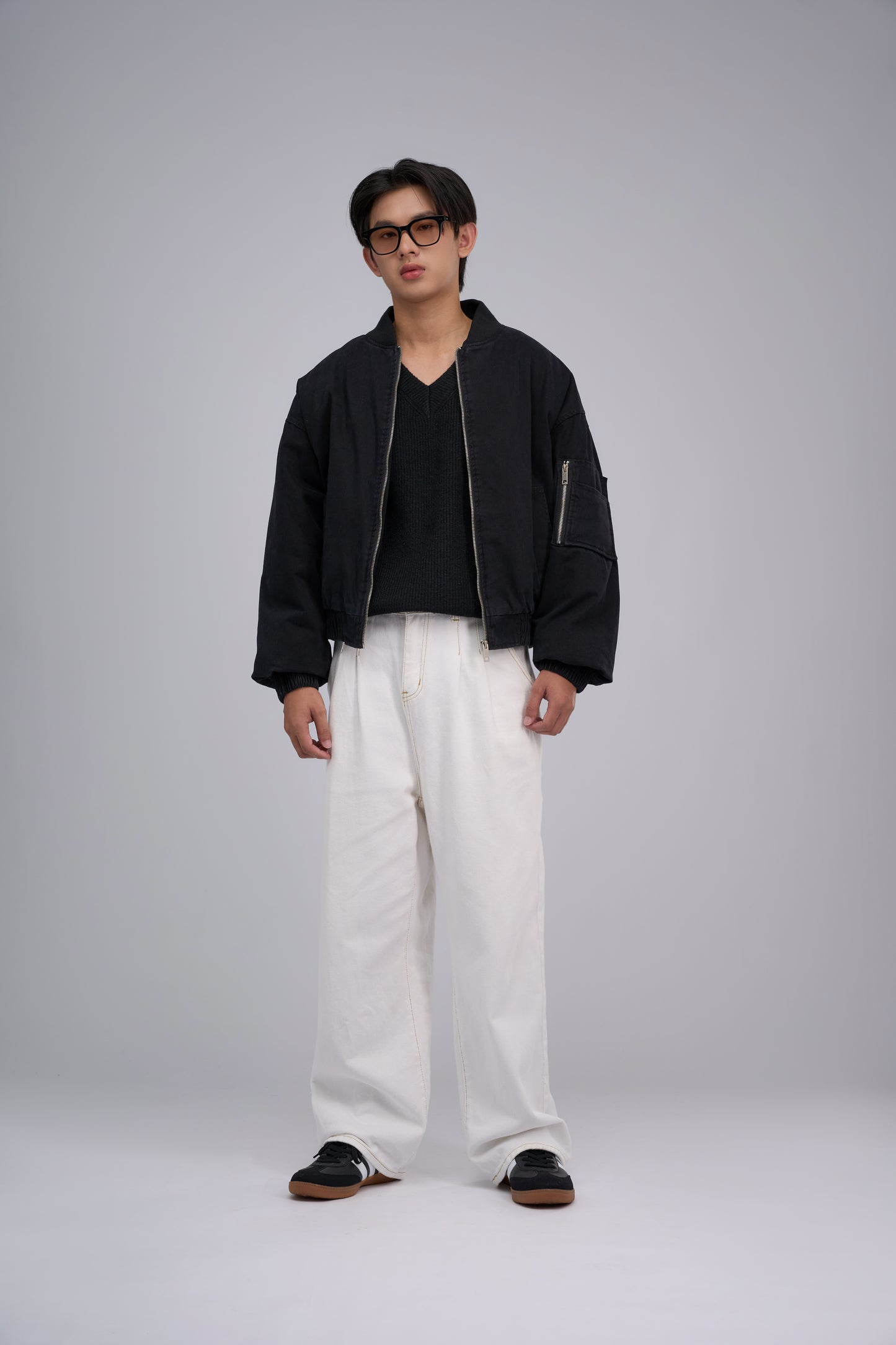 FILLIP J Bomber Jacket with Sleeve Pocket