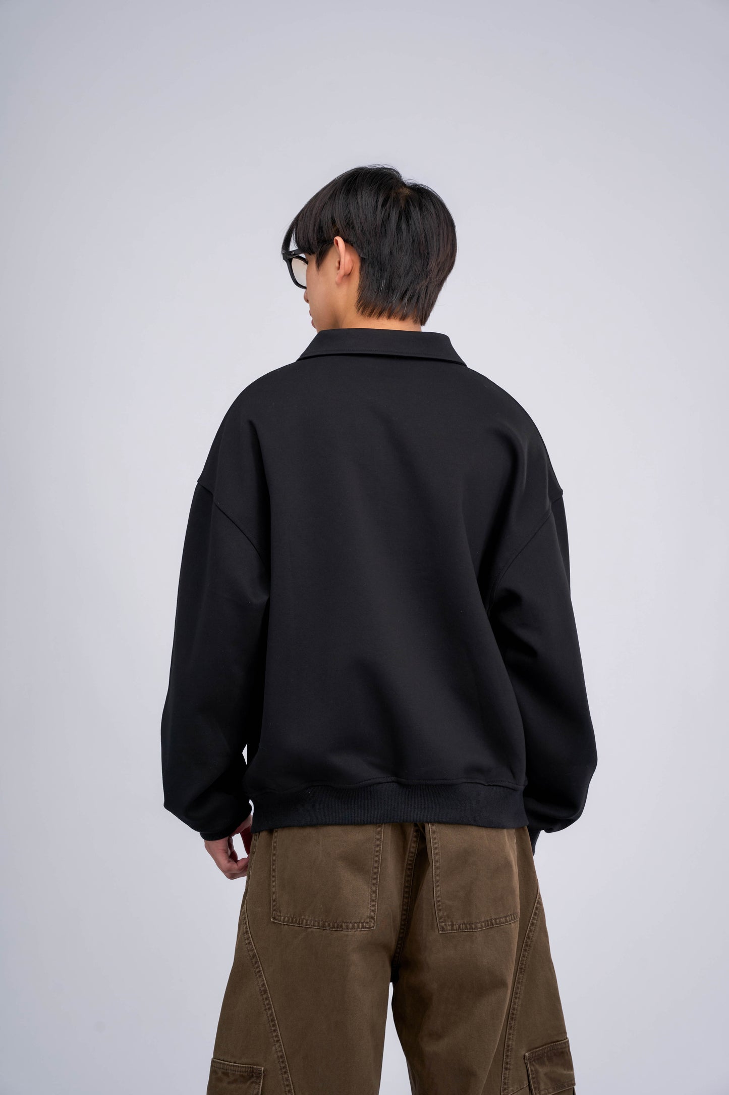 FILLIP J Collared Sweatshirt