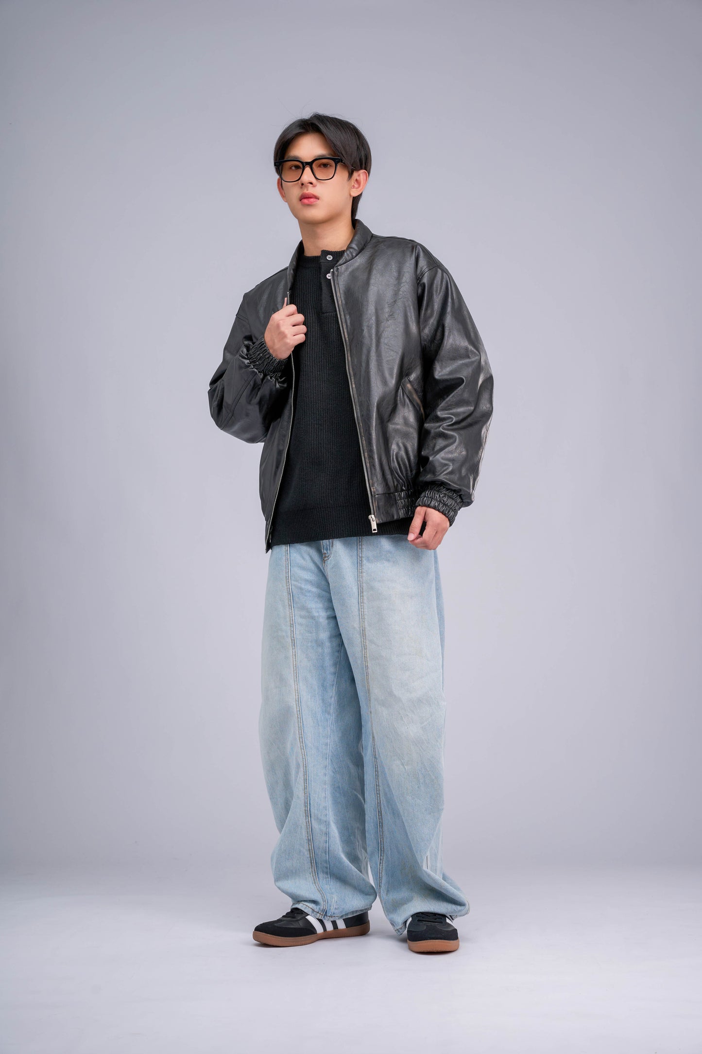 FILLIP J Leather Jacket Bomber