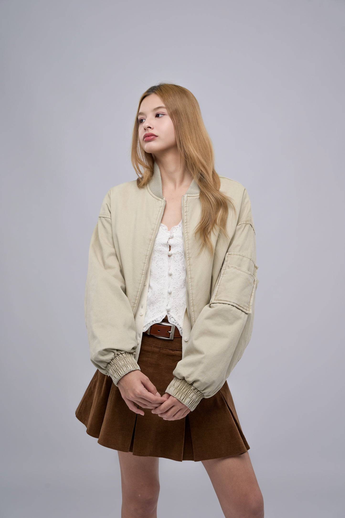 FILLIP J Bomber Jacket with Sleeve Pocket