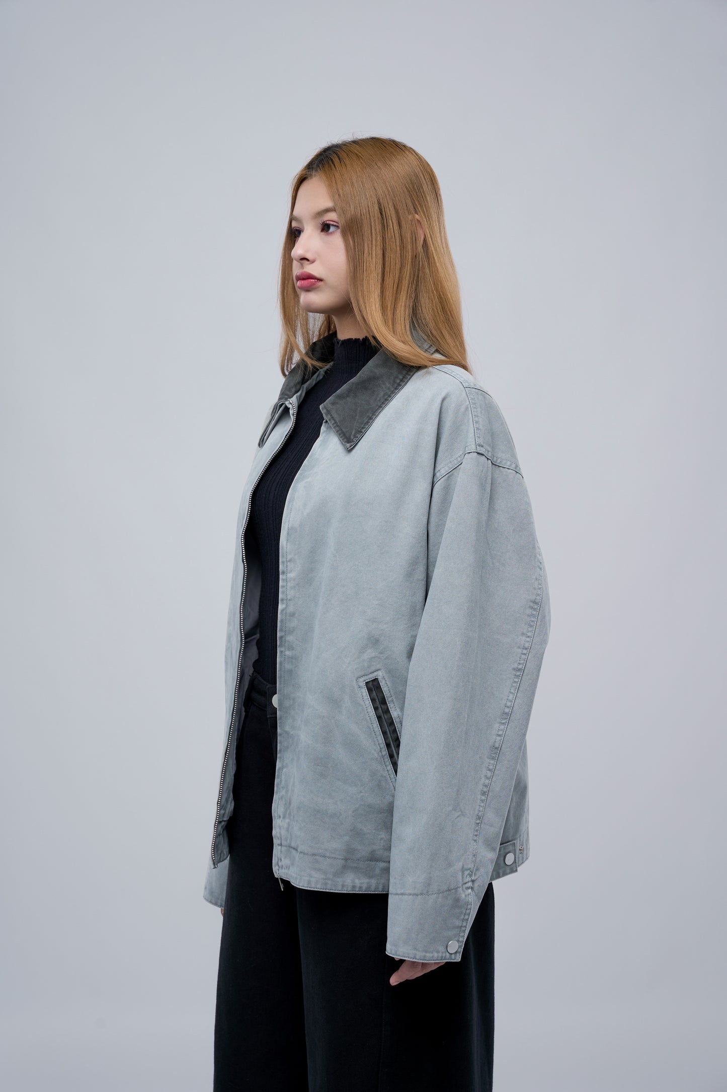 FILLIPJ Over Dyeing Faded Damage Jacket