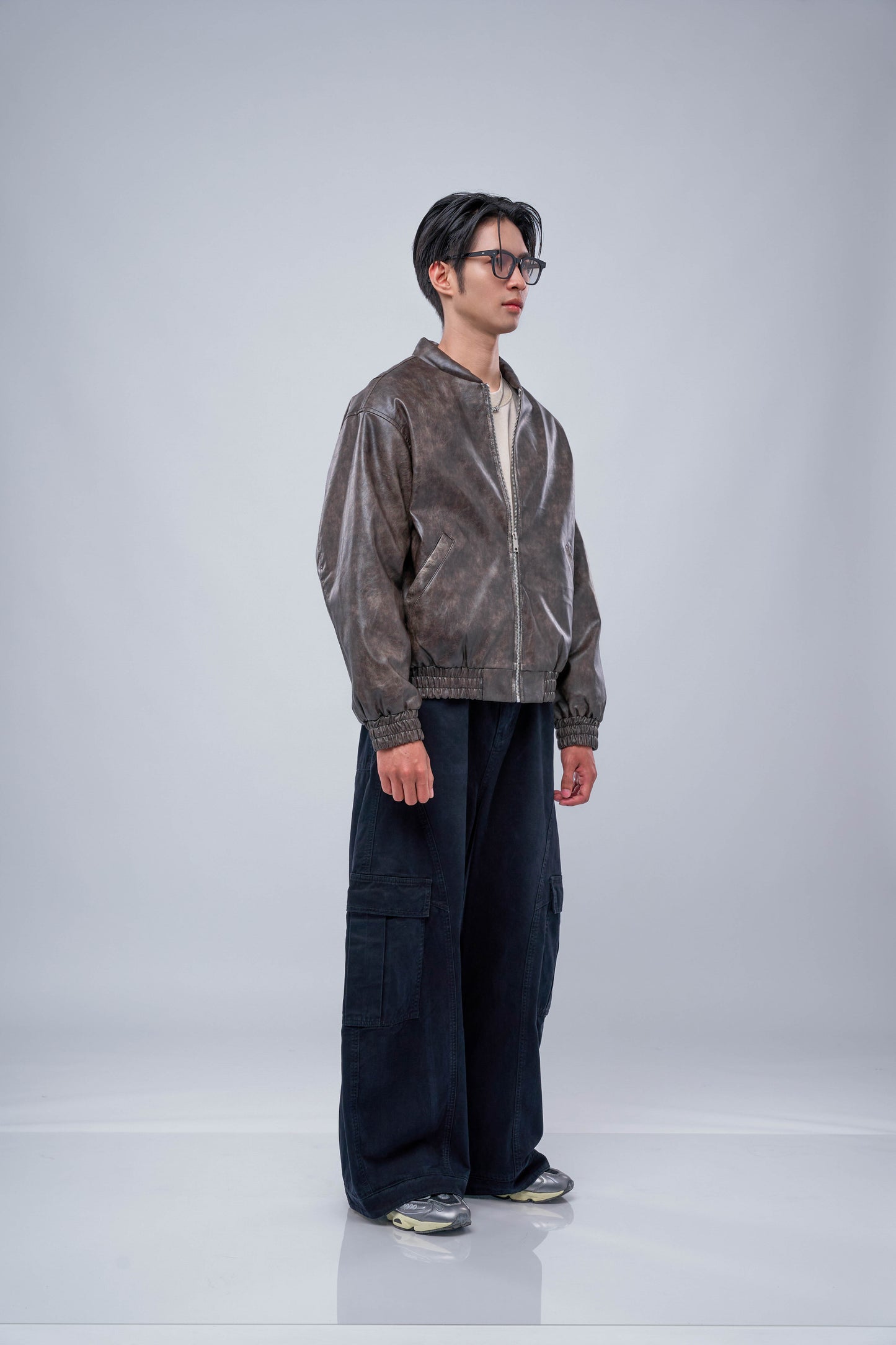 FILLIP J Leather Jacket Bomber