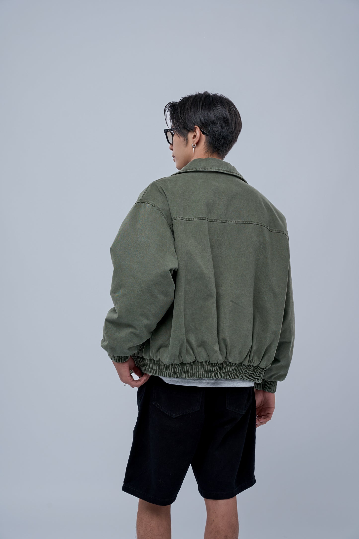 Filip J  Cotton Collar Bomber Jacket