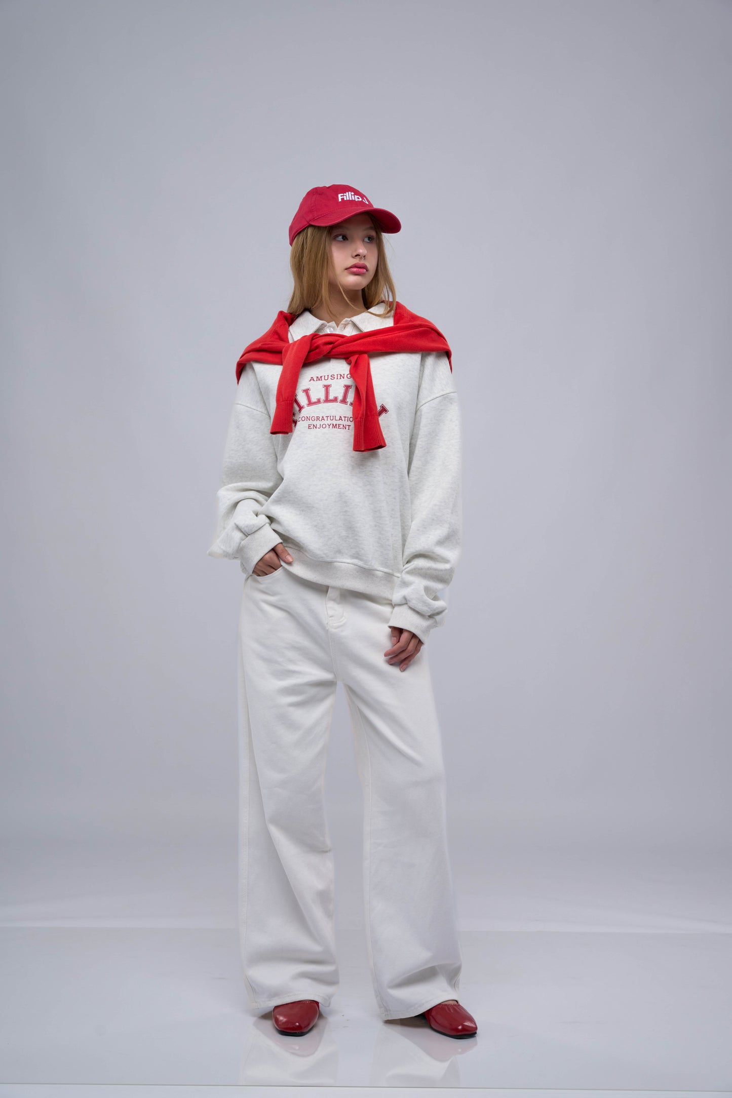 FILLIP J Collared Sweatshirt