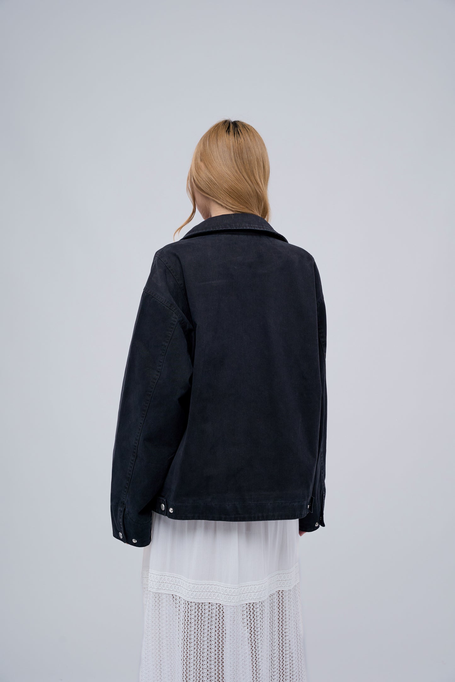 FILLIPJ Over Dyeing Faded Damage Jacket