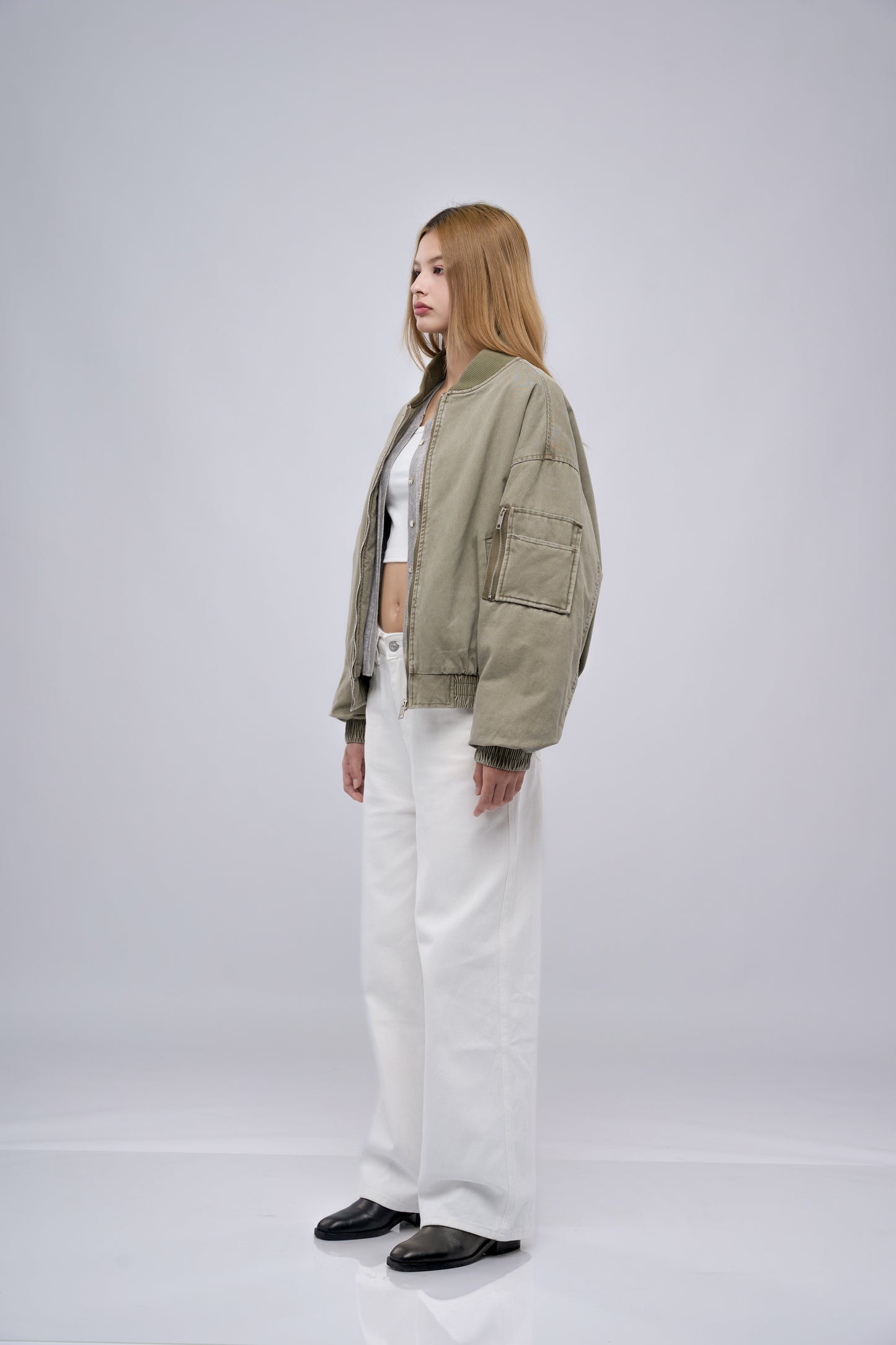 FILLIP J Bomber Jacket with Sleeve Pocket