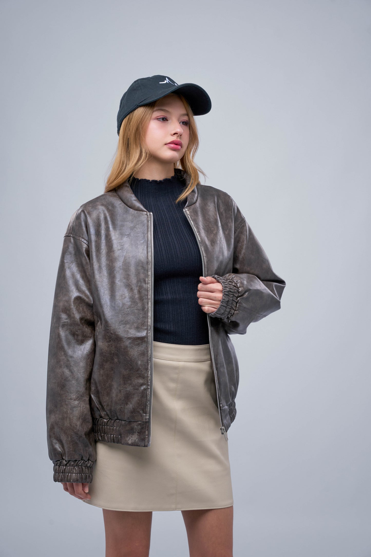 FILLIP J Leather Jacket Bomber