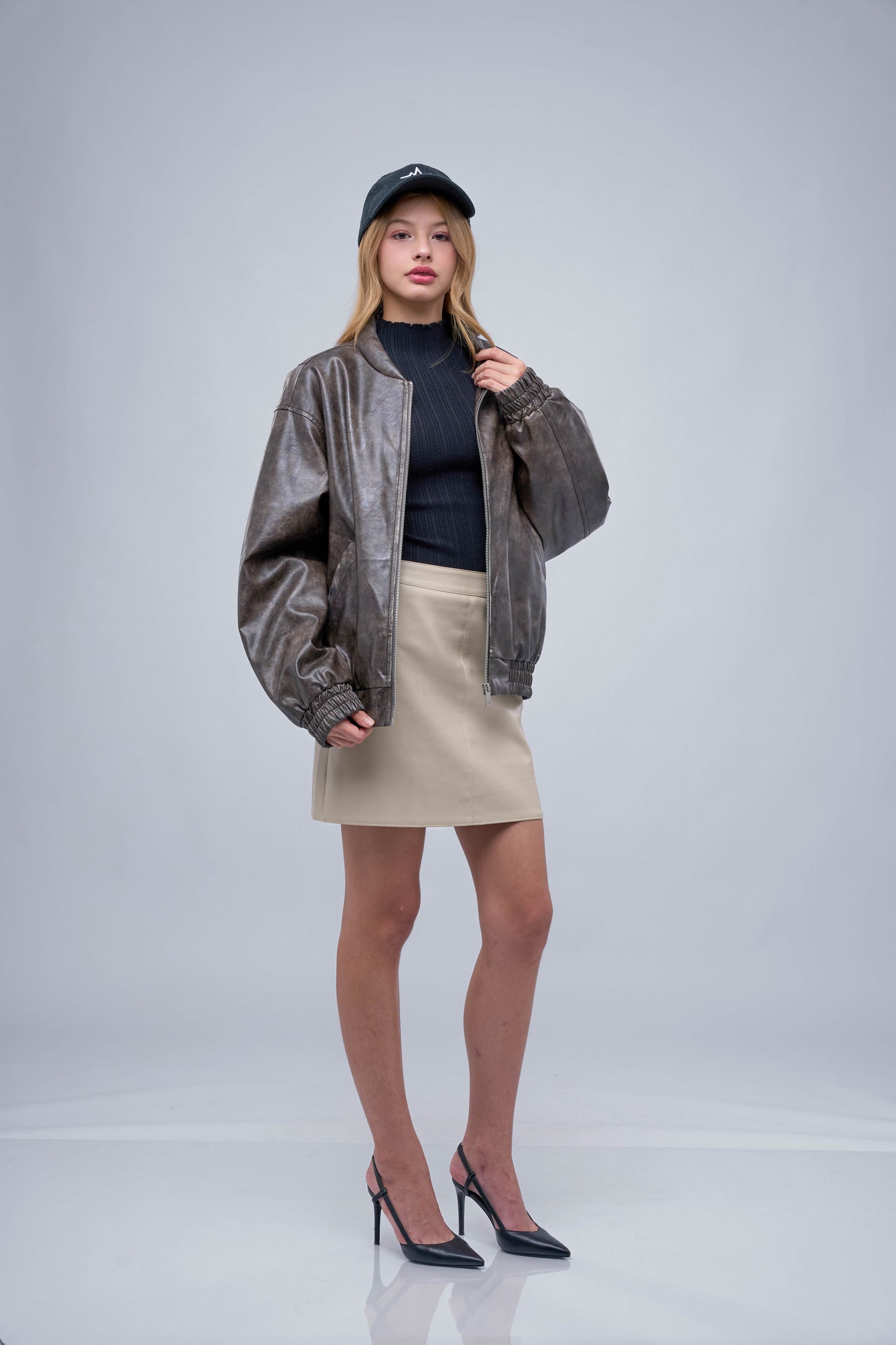 FILLIP J Leather Jacket Bomber