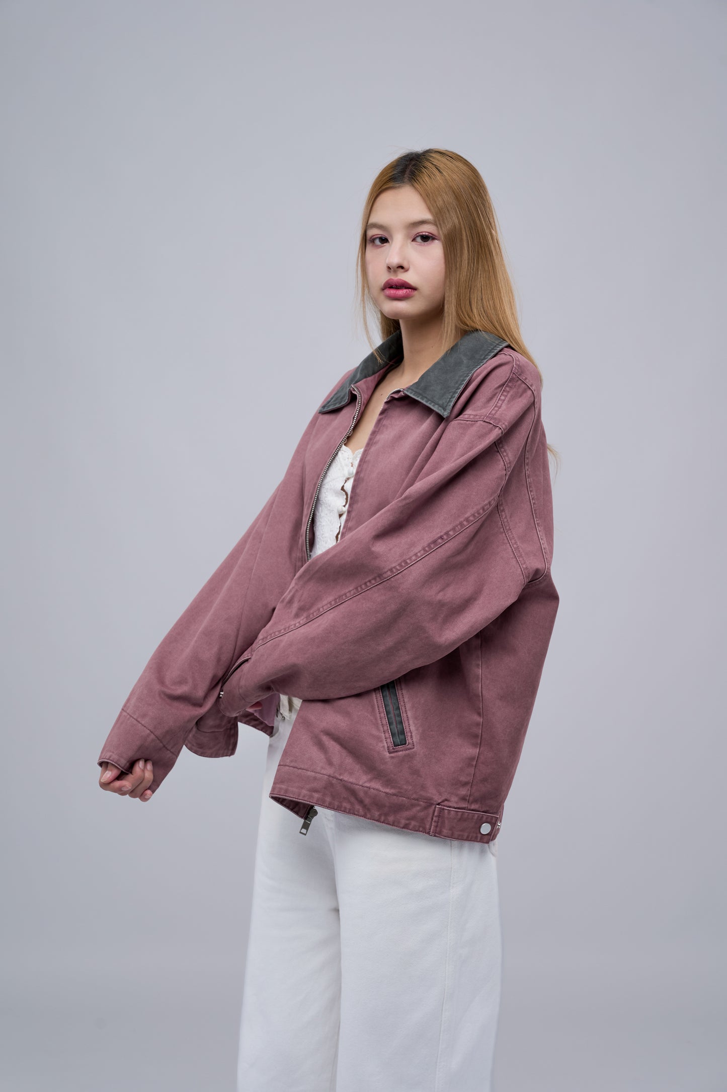 FILLIPJ Over Dyeing Faded Damage Jacket