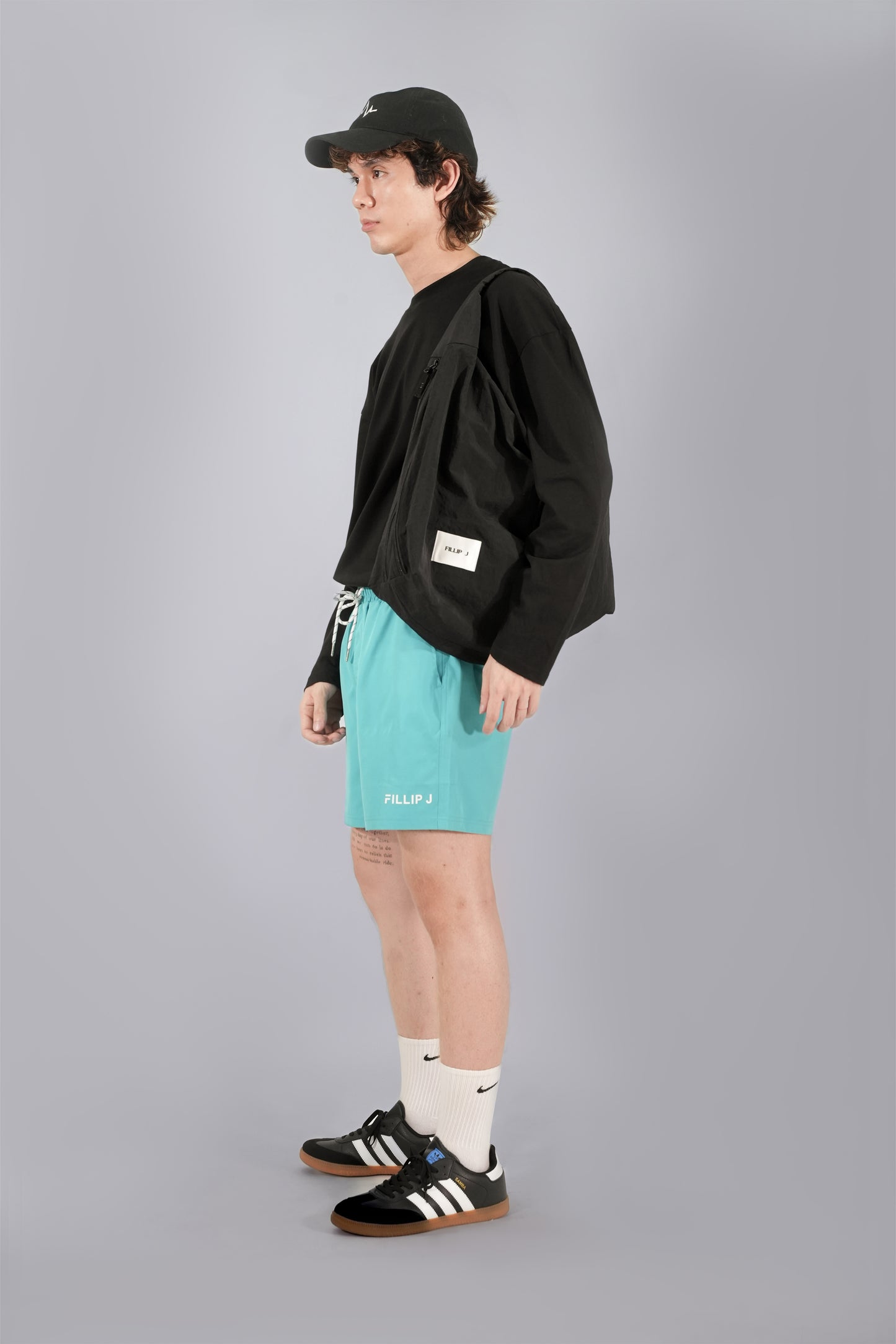 FILLIPJ Loose Fit Polyester Shorts