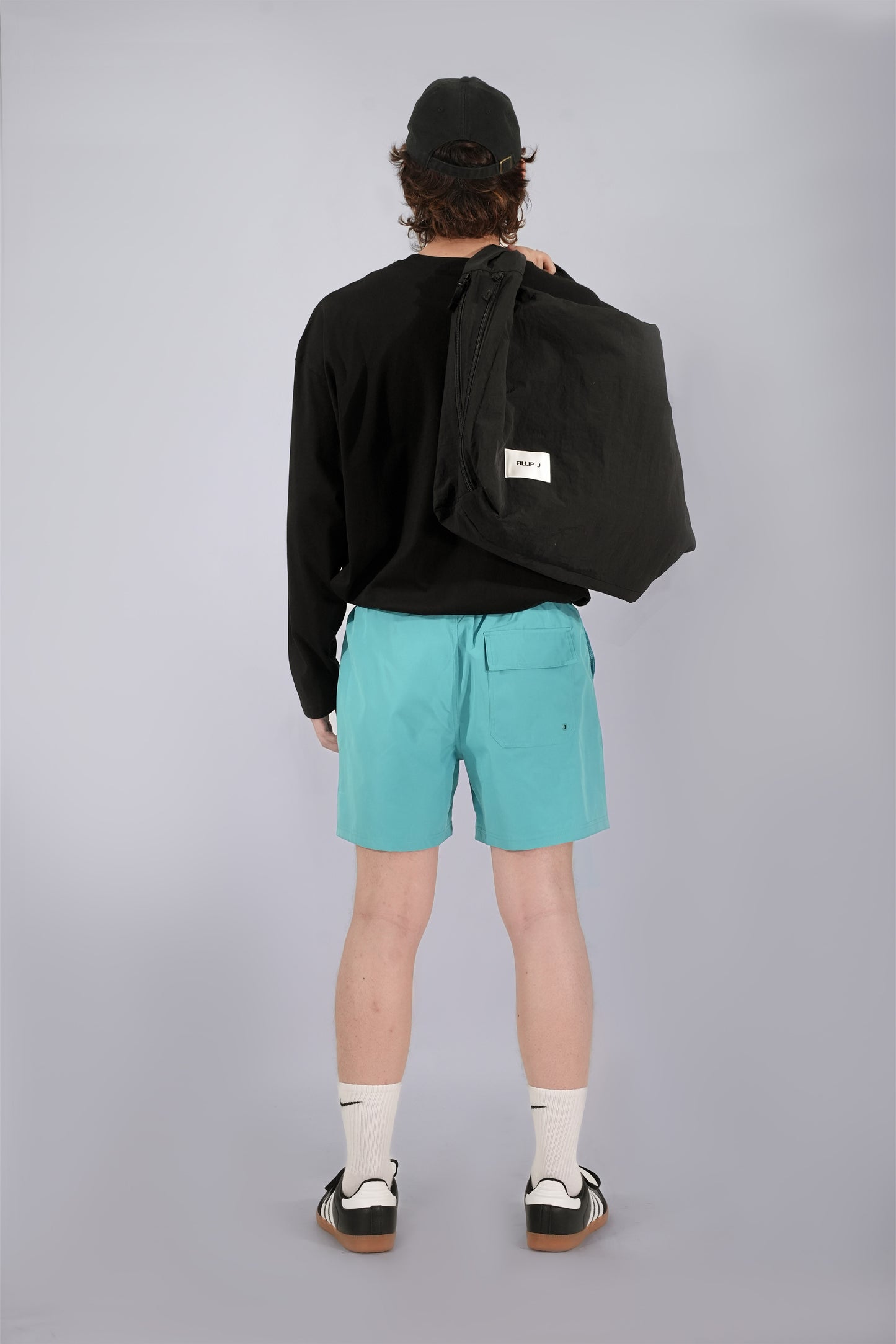 FILLIPJ Loose Fit Polyester Shorts
