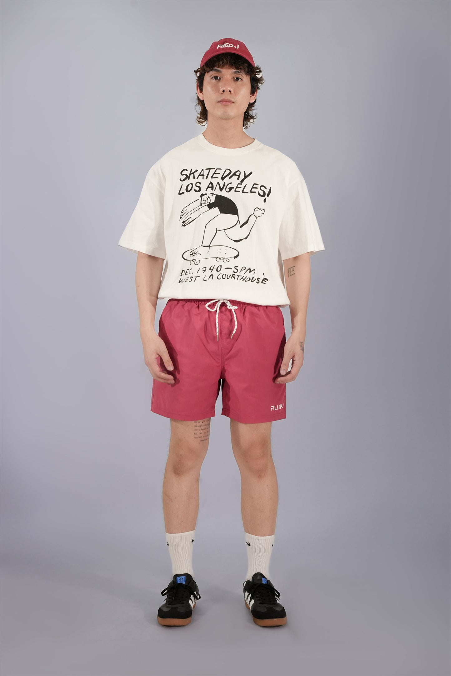 FILLIPJ Loose Fit Polyester Shorts