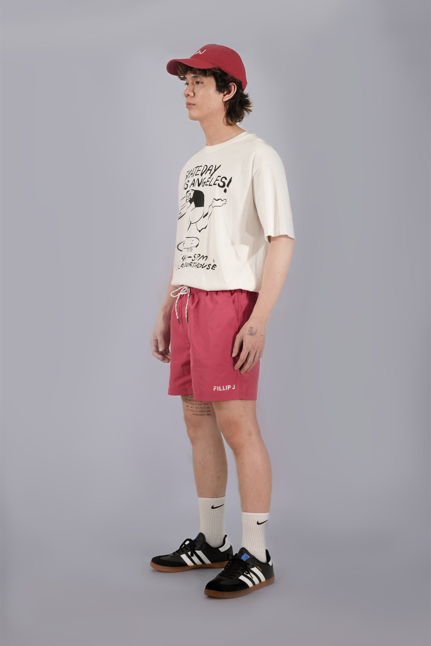 FILLIPJ Loose Fit Polyester Shorts