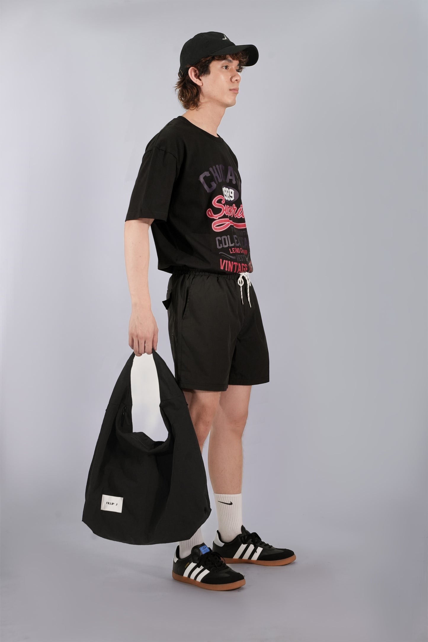 FILLIPJ Loose Fit Polyester Shorts
