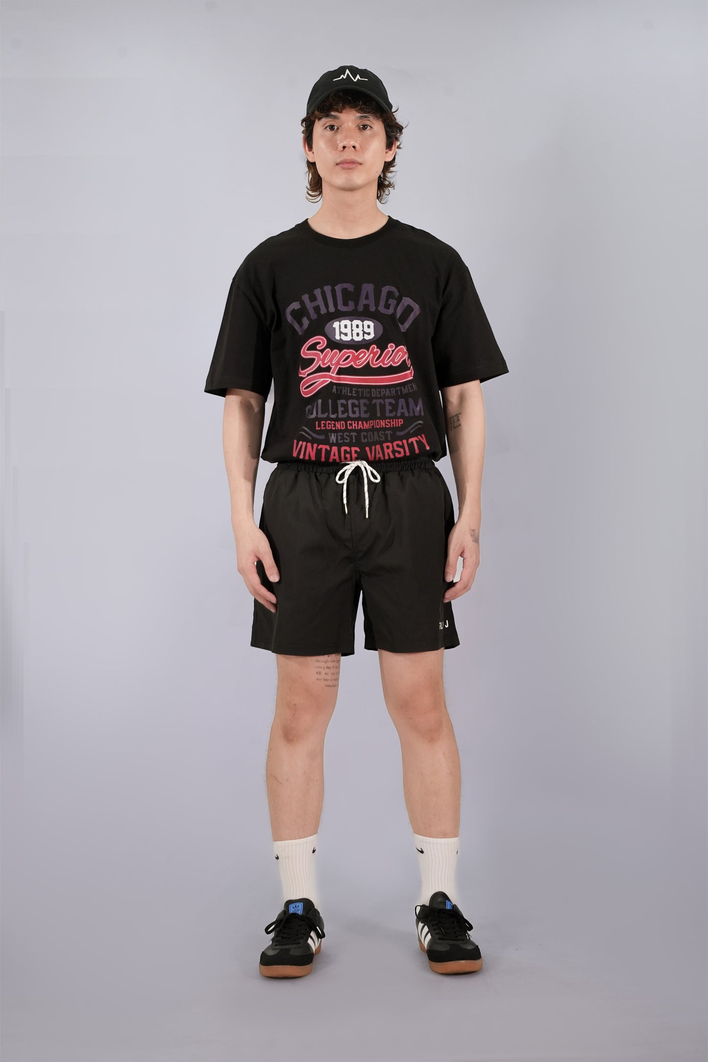 FILLIPJ Loose Fit Polyester Shorts
